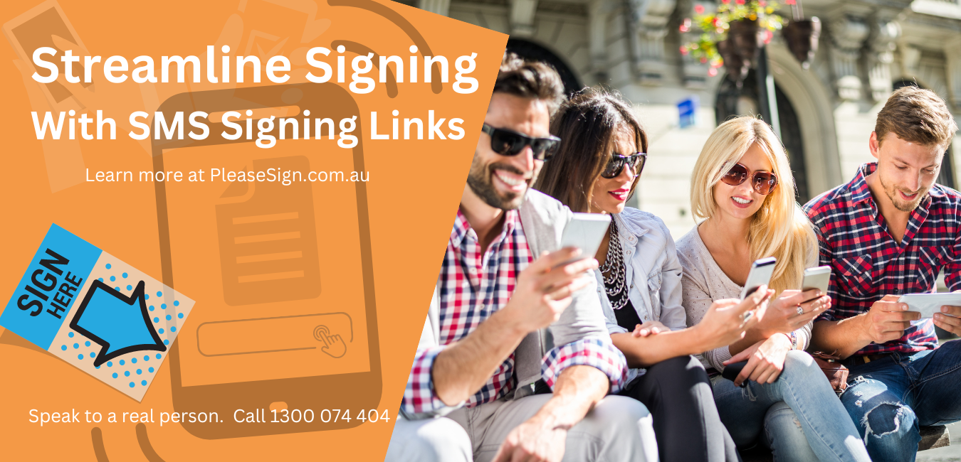 Mobile signing links